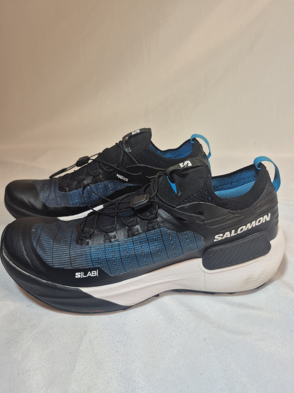 SALOMON S/LAB GENESISSALOMON Unisex Black and Blue S/LAB Lightweight Sneakers